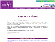 Tablet Screenshot of fundacionyocreo.com